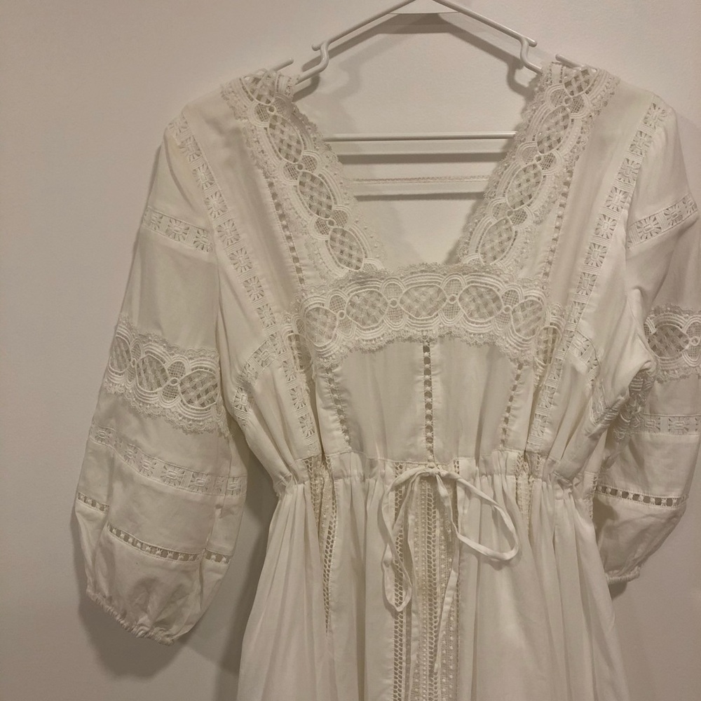 Anthropologie Lace A-line Tea Dress
